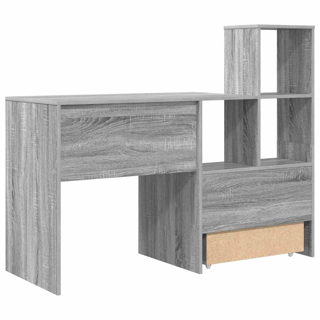 Bord Grå sonoma-eg 131,5 x 50 x 106,5 cm Konstrueret træ