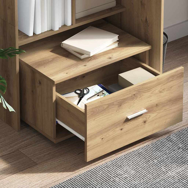 Bord med hylde artisan eg 131,5 x 50 x 106,5 cm Konstrueret træ
