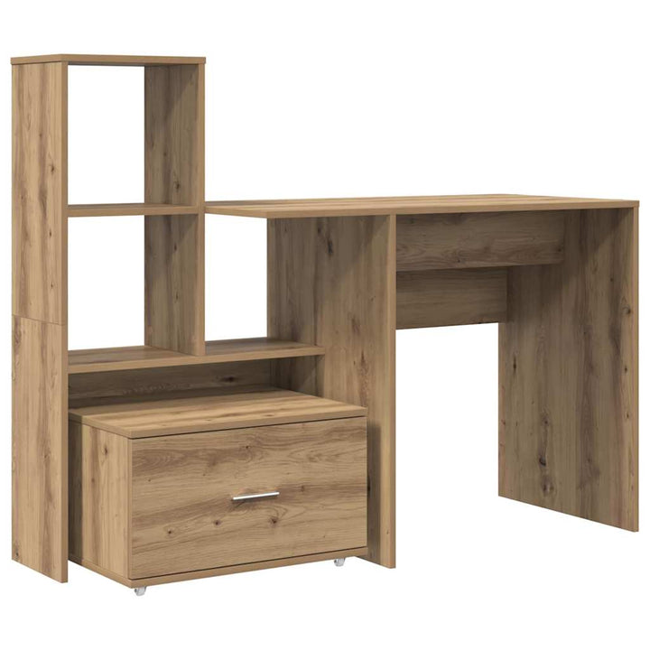 Bord med hylde artisan eg 131,5 x 50 x 106,5 cm Konstrueret træ