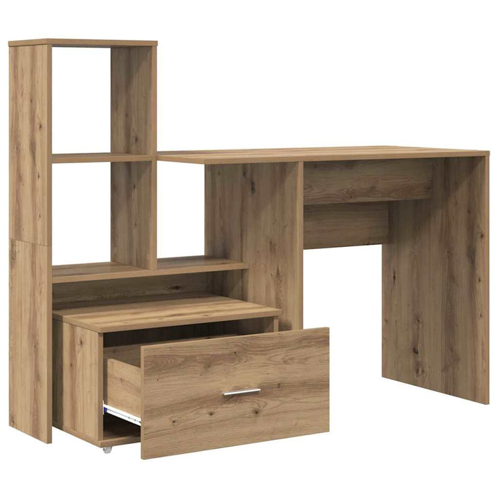 Bord med hylde artisan eg 131,5 x 50 x 106,5 cm Konstrueret træ