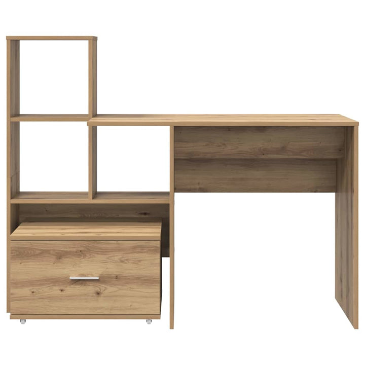 Bord med hylde artisan eg 131,5 x 50 x 106,5 cm Konstrueret træ