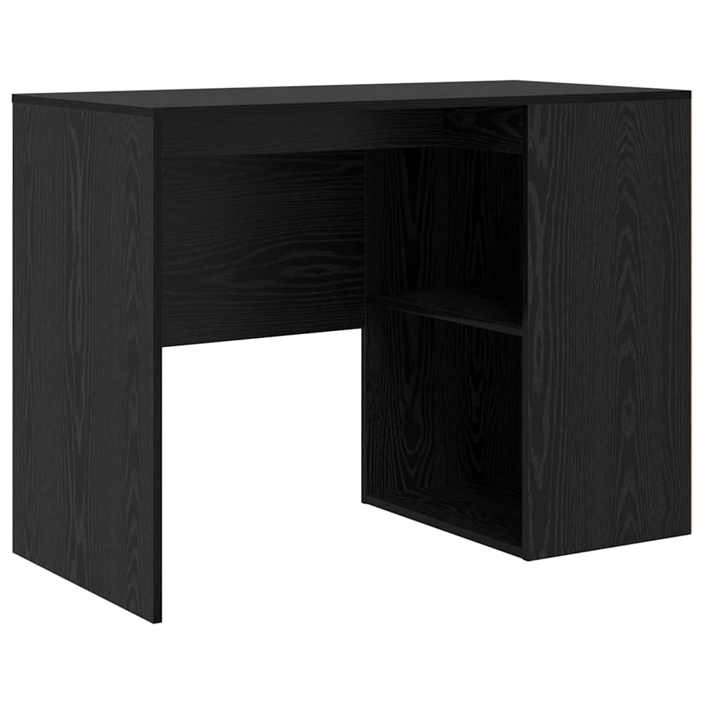Hjørneskrivebord Sort eg 102 x 50 x 75 cm Konstrueret træ