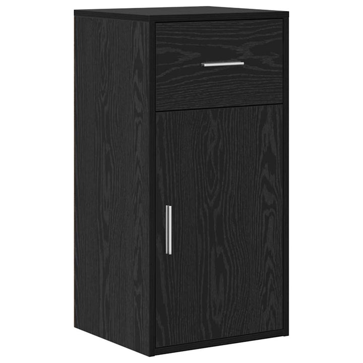 Hjørneskrivebord Sort eg 102 x 50 x 75 cm Konstrueret træ