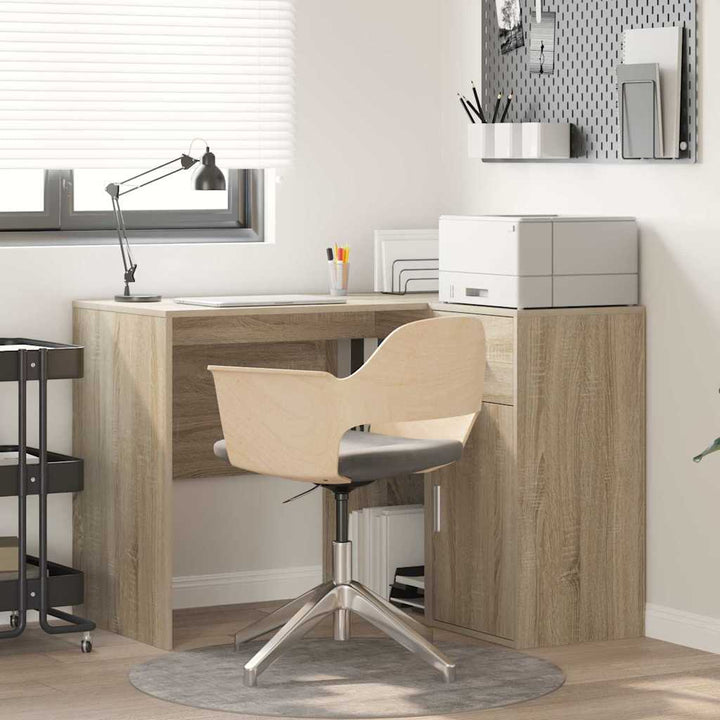 Hjørneskrivebord Sonoma eg 102 x 50 x 75 cm Konstrueret træ