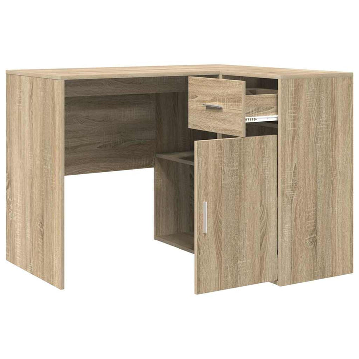 Hjørneskrivebord Sonoma eg 102 x 50 x 75 cm Konstrueret træ