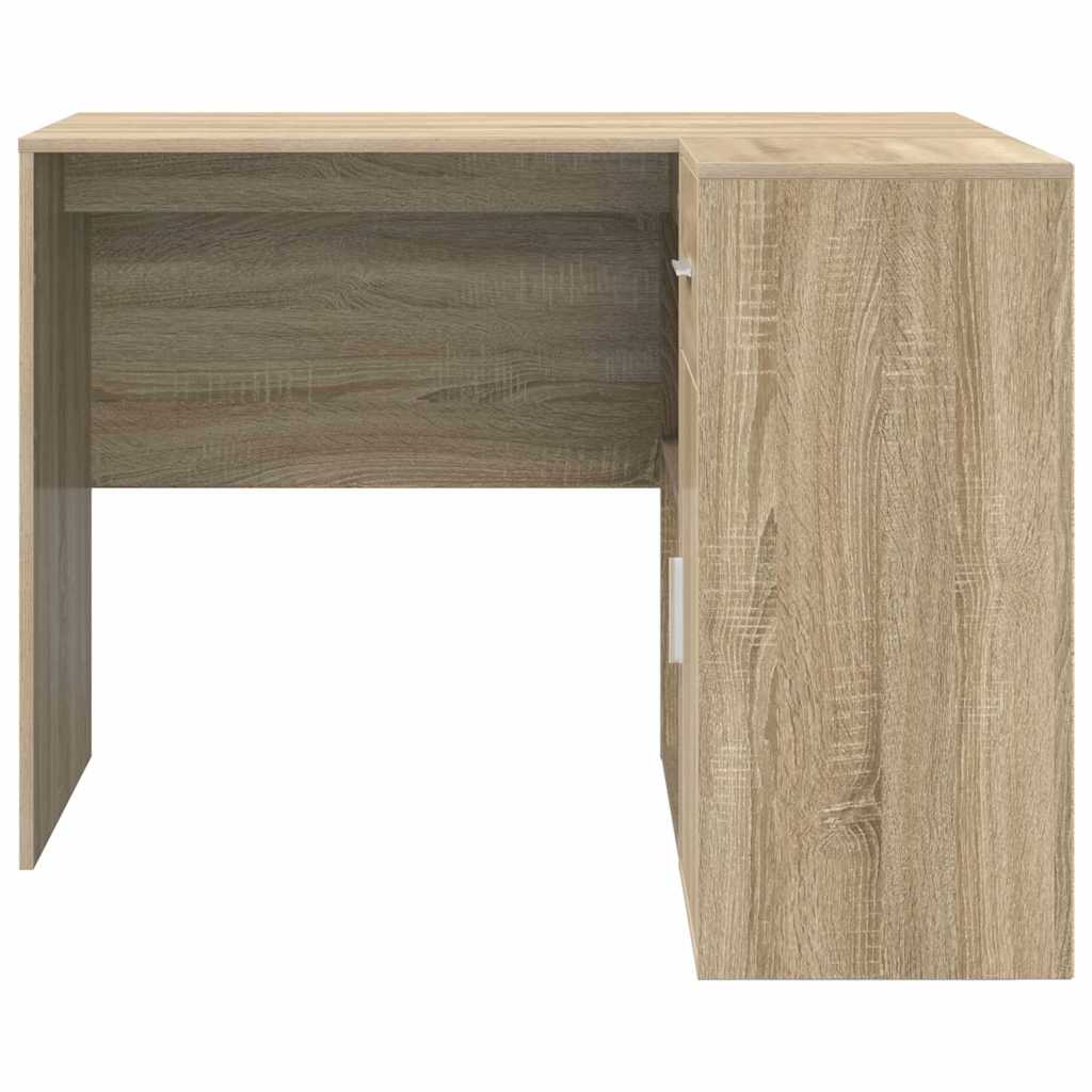 Hjørneskrivebord Sonoma eg 102 x 50 x 75 cm Konstrueret træ