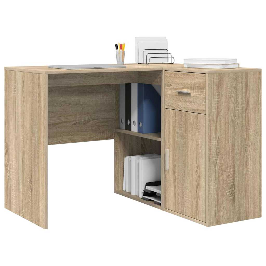 Hjørneskrivebord Sonoma eg 102 x 50 x 75 cm Konstrueret træ