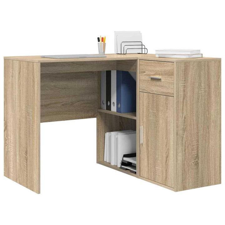 Hjørneskrivebord Sonoma eg 102 x 50 x 75 cm Konstrueret træ