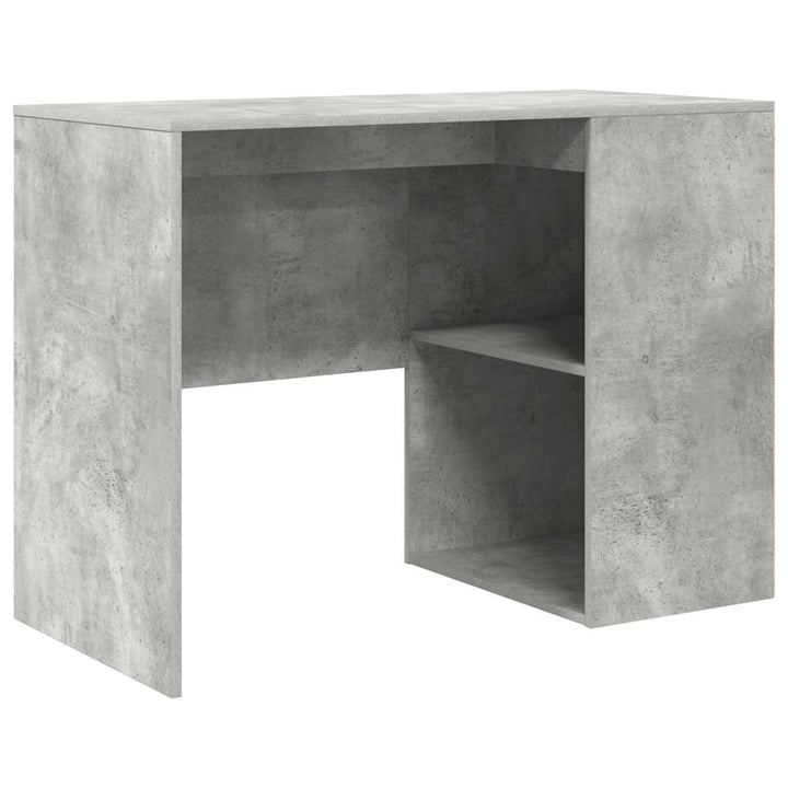 Hjørneskrivebord Beton Grå 102 x 50 x 75 cm Konstrueret træ