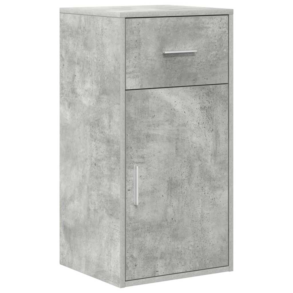 Hjørneskrivebord Beton Grå 102 x 50 x 75 cm Konstrueret træ