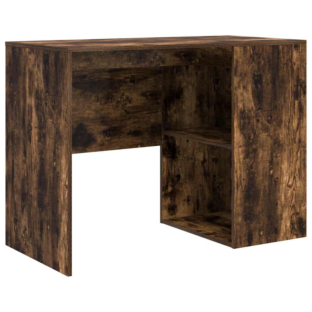 Hjørneskrivebord Røget eg 102 x 50 x 75 cm Konstrueret træ