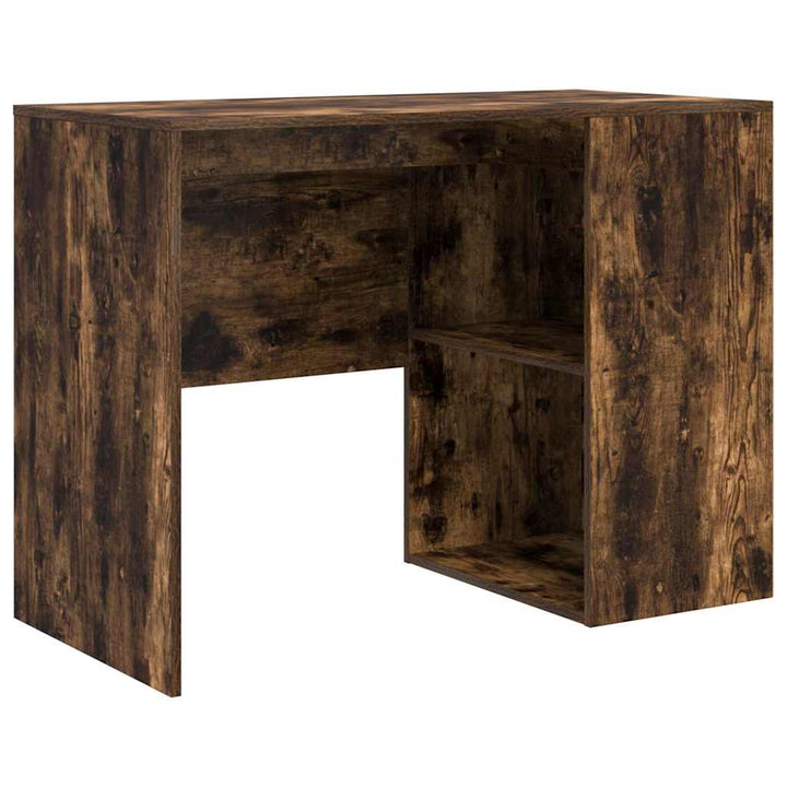 Hjørneskrivebord Røget eg 102 x 50 x 75 cm Konstrueret træ