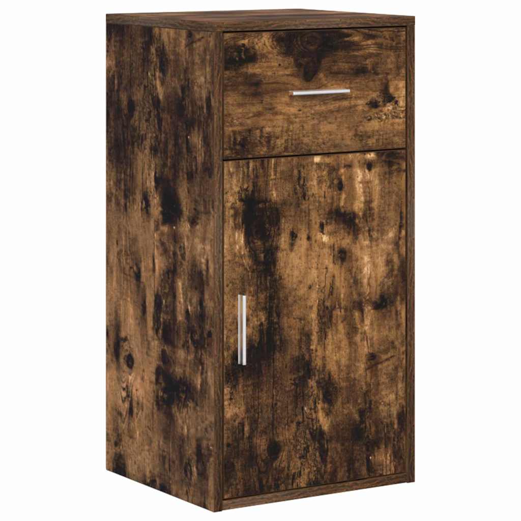 Hjørneskrivebord Røget eg 102 x 50 x 75 cm Konstrueret træ