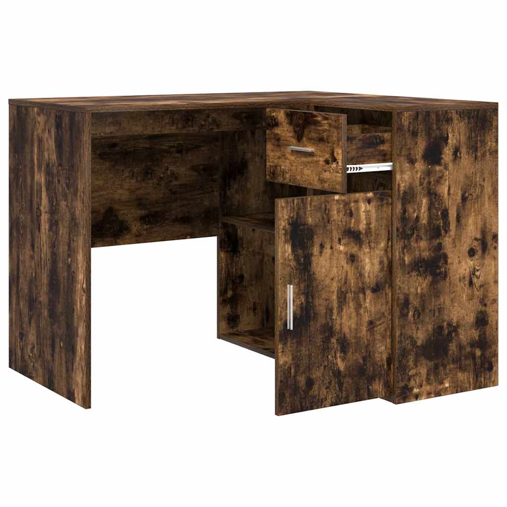 Hjørneskrivebord Røget eg 102 x 50 x 75 cm Konstrueret træ