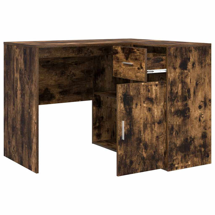 Hjørneskrivebord Røget eg 102 x 50 x 75 cm Konstrueret træ