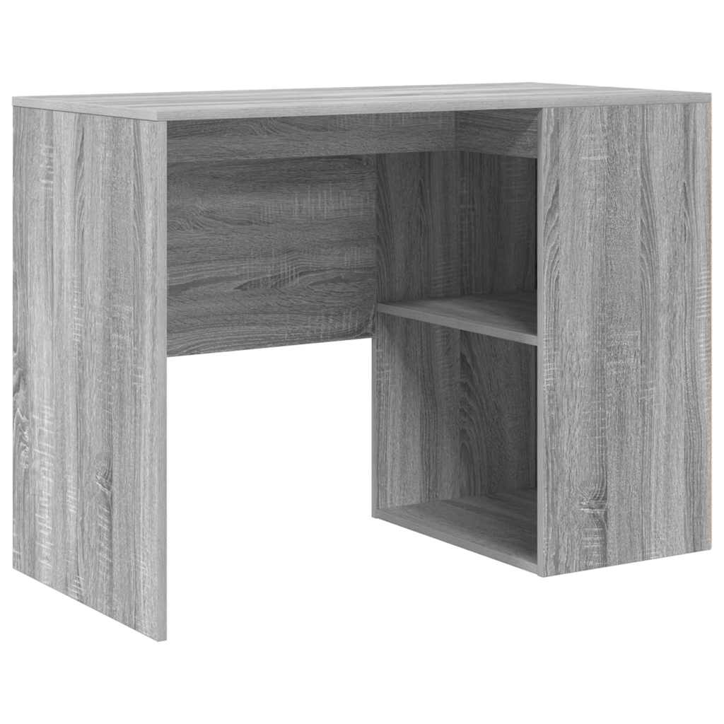 Hjørneskrivebord Grå sonoma-eg 102 x 50 x 75 cm Konstrueret træ