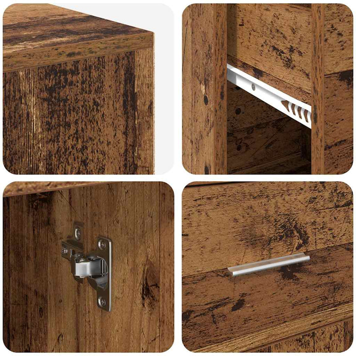 Hjørneskrivebord Gammelt træ 102 x 50 x 75 cm Konstrueret træ