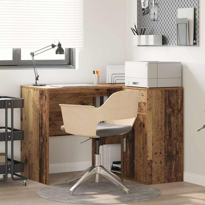 Hjørneskrivebord Gammelt træ 102 x 50 x 75 cm Konstrueret træ