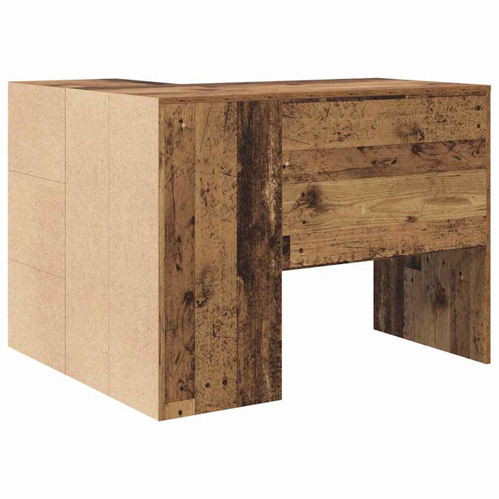 Hjørneskrivebord Gammelt træ 102 x 50 x 75 cm Konstrueret træ