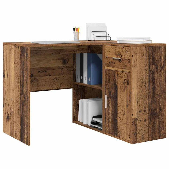 Hjørneskrivebord Gammelt træ 102 x 50 x 75 cm Konstrueret træ