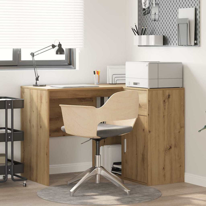 Hjørneskrivebord artisan eg 102 x 50 x 75 cm Konstrueret træ