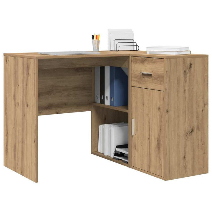 Hjørneskrivebord artisan eg 102 x 50 x 75 cm Konstrueret træ