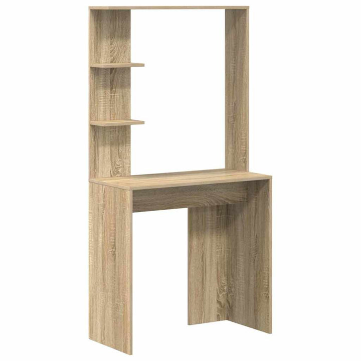 Skrivebord med opbevaring 2 pcs Sonoma eg 78,5 x 37 x 154,5 cm