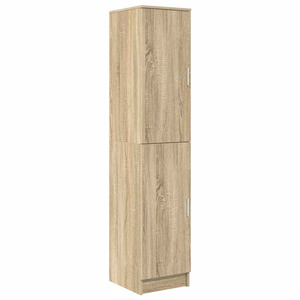 Skrivebord med opbevaring 2 pcs Sonoma eg 78,5 x 37 x 154,5 cm