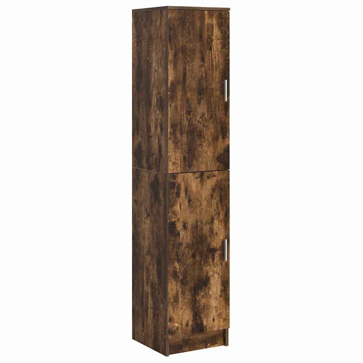 Skrivebord med opbevaring 2 pcs Røget eg 78,5 x 37 x 154,5 cm