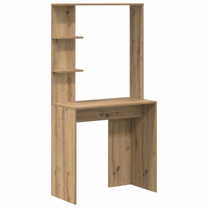 Skrivebord med opbevaring 2 pcs artisan eg 78,5 x 37 x 154,5 cm