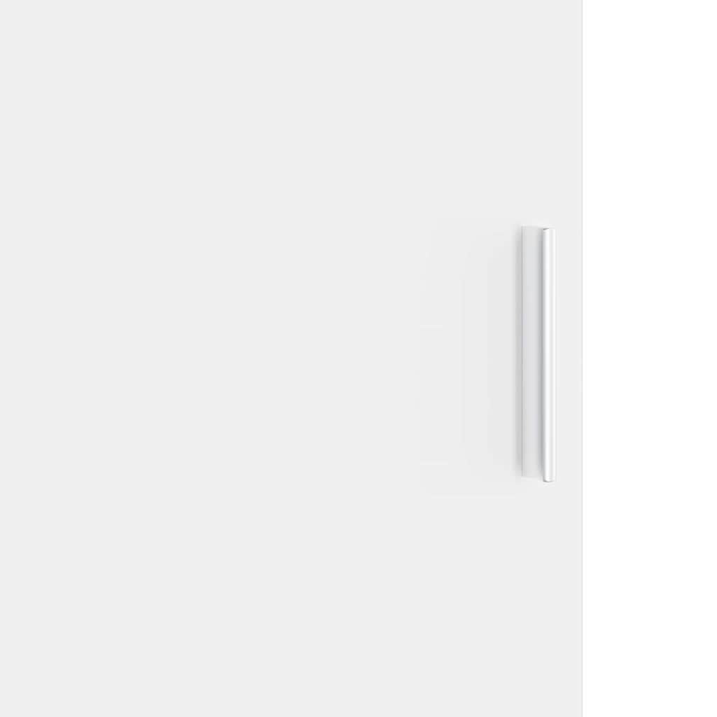 Skrivebord med opbevaring med dør 2 pcs Hvid 102 x 50 x 124 cm