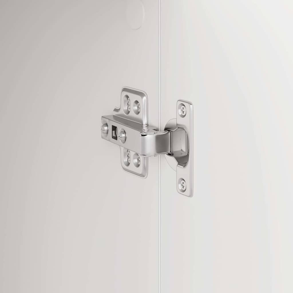 Skrivebord med opbevaring med dør 2 pcs Hvid 102 x 50 x 124 cm