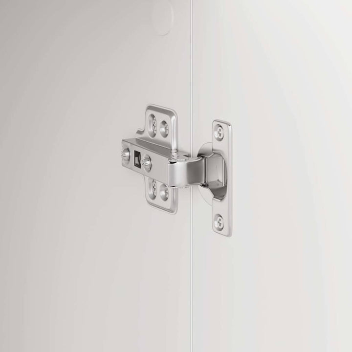 Skrivebord med opbevaring med dør 2 pcs Hvid 102 x 50 x 124 cm