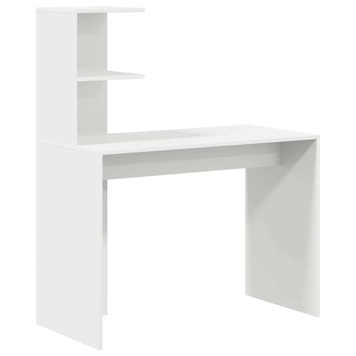 Skrivebord med opbevaring med dør 2 pcs Hvid 102 x 50 x 124 cm