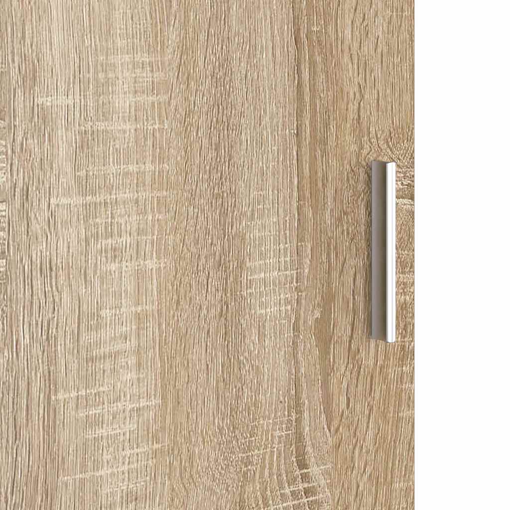 Skrivebord med opbevaring 2 pcs Sonoma eg 102 x 50 x 124 cm