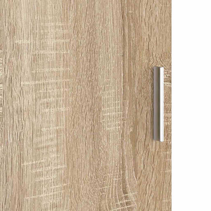 Skrivebord med opbevaring 2 pcs Sonoma eg 102 x 50 x 124 cm