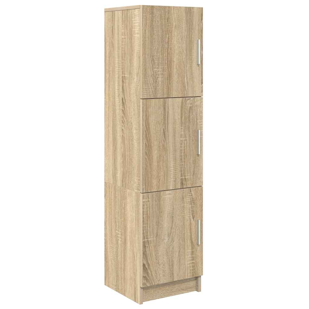 Skrivebord med opbevaring 2 pcs Sonoma eg 102 x 50 x 124 cm