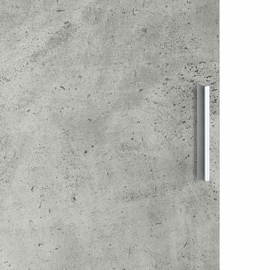 Skrivebord med opbevaring 2 pcs Beton Grå 102 x 50 x 124 cm