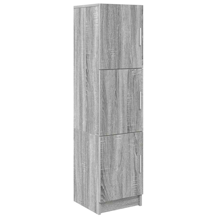 Skrivebord med opbevaring 2 pcs Grå sonoma-eg 102 x 50 x 124 cm