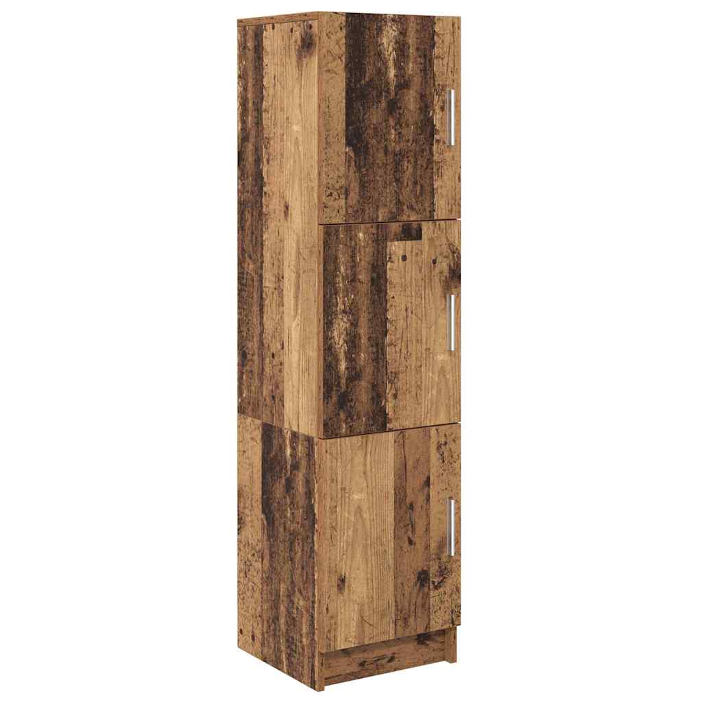 Skrivebord med opbevaring 2 pcs Gammelt træ 102 x 50 x 124 cm