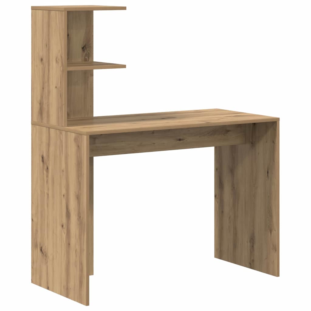 Skrivebord med opbevaring 2 pcs artisan eg 102 x 50 x 124 cm