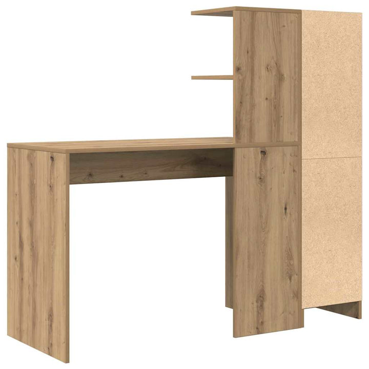 Skrivebord med opbevaring 2 pcs artisan eg 102 x 50 x 124 cm