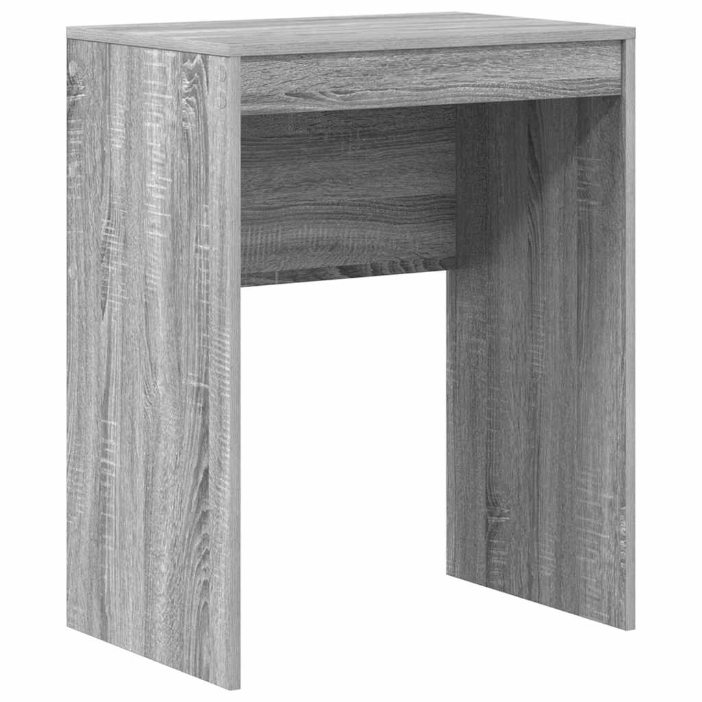 Skrivebord med opbevaring med skuffe 2 pcs Grå sonoma-eg