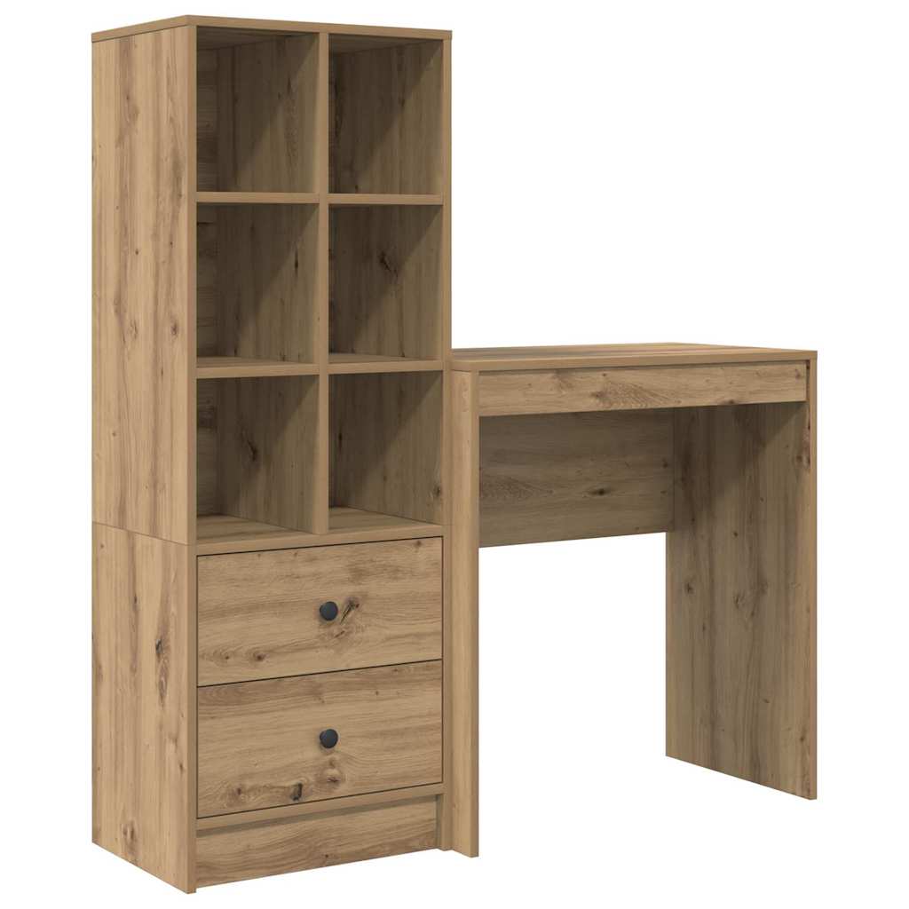 Skrivebord med opbevaring 2 pcs artisan eg 70 x 40 x 76 cm