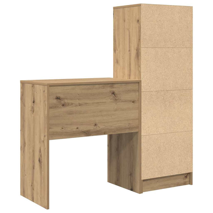 Skrivebord med opbevaring 2 pcs artisan eg 70 x 40 x 76 cm
