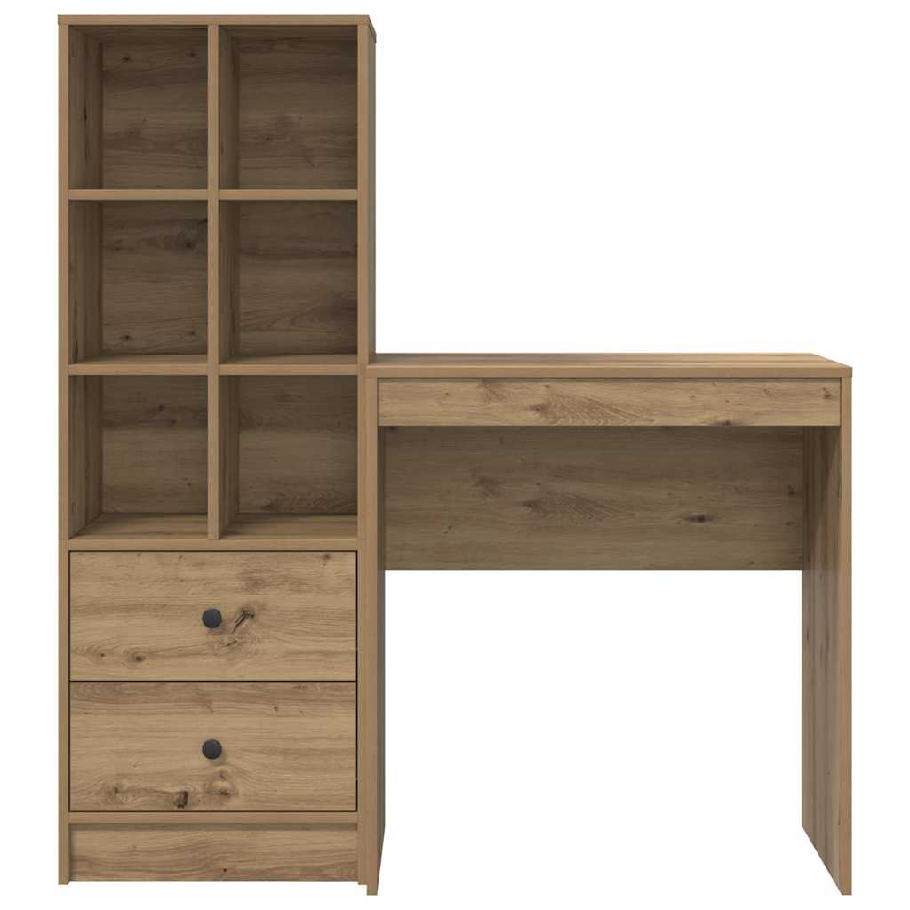 Skrivebord med opbevaring 2 pcs artisan eg 70 x 40 x 76 cm