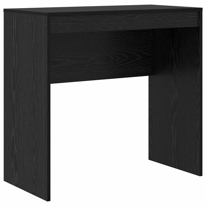Skrivebord med opbevaring 2 pcs Sort eg 80 x 40 x 76 cm