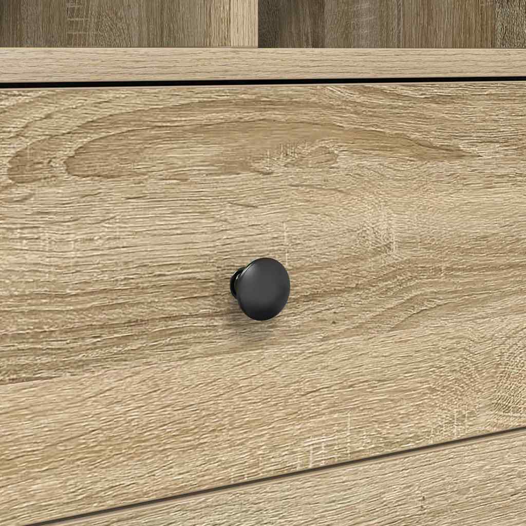 Skrivebord med opbevaring 2 pcs Sonoma eg 80 x 40 x 76 cm