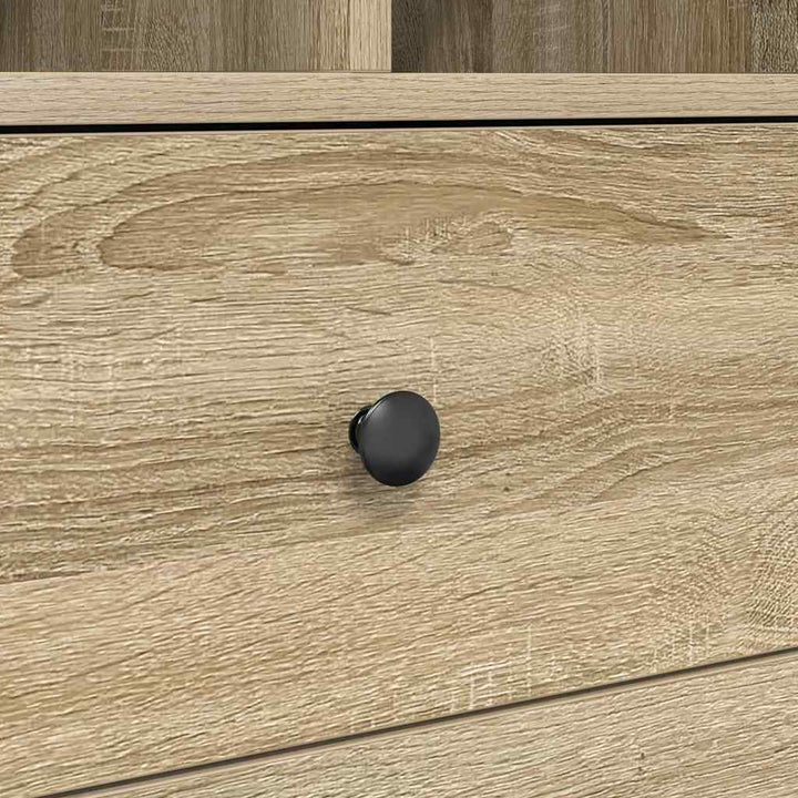 Skrivebord med opbevaring 2 pcs Sonoma eg 80 x 40 x 76 cm