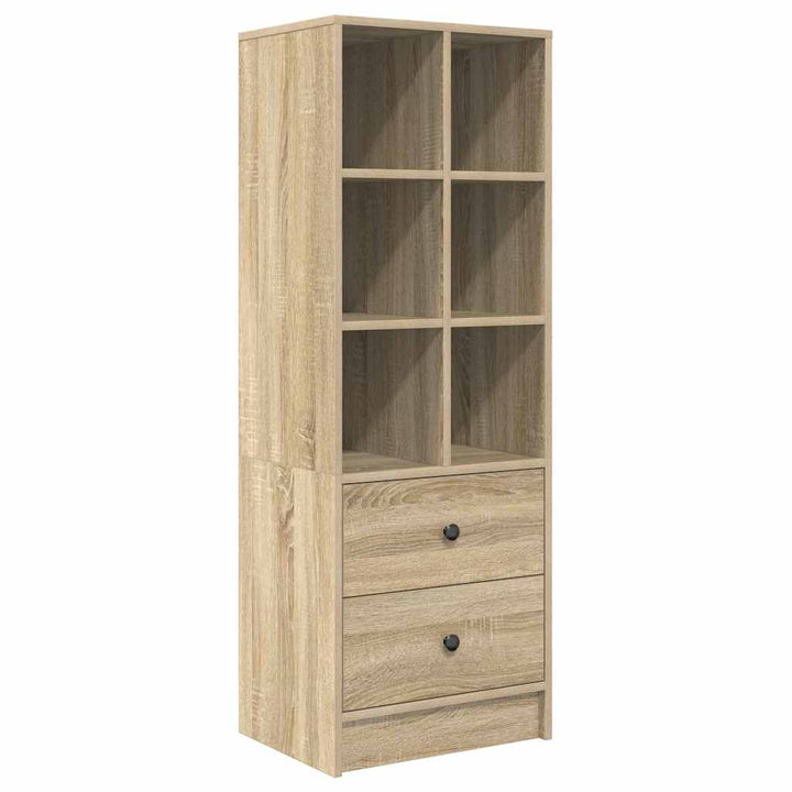 Skrivebord med opbevaring 2 pcs Sonoma eg 80 x 40 x 76 cm